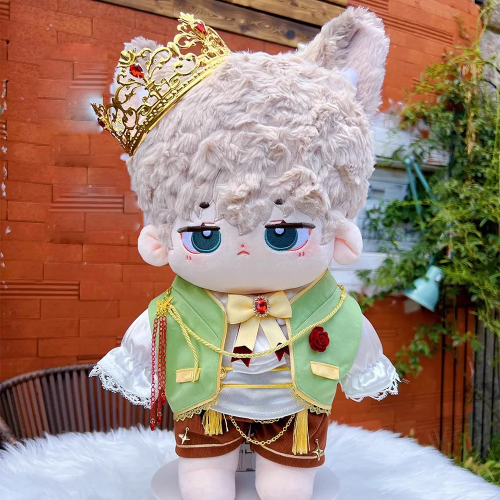 niannyyhouse 10cm 15cm 20cm 40cm Plush Doll Clothes Crown Tuxedo Shirt Shorts Bow Tie Ribbon Shoes Doll Dress Up