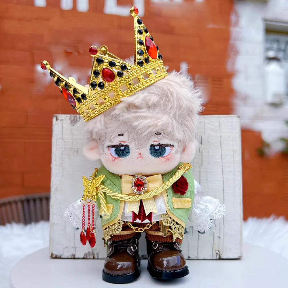 niannyyhouse 10cm 15cm 20cm 40cm Plush Doll Clothes Crown Tuxedo Shirt Shorts Bow Tie Ribbon Shoes Doll Dress Up