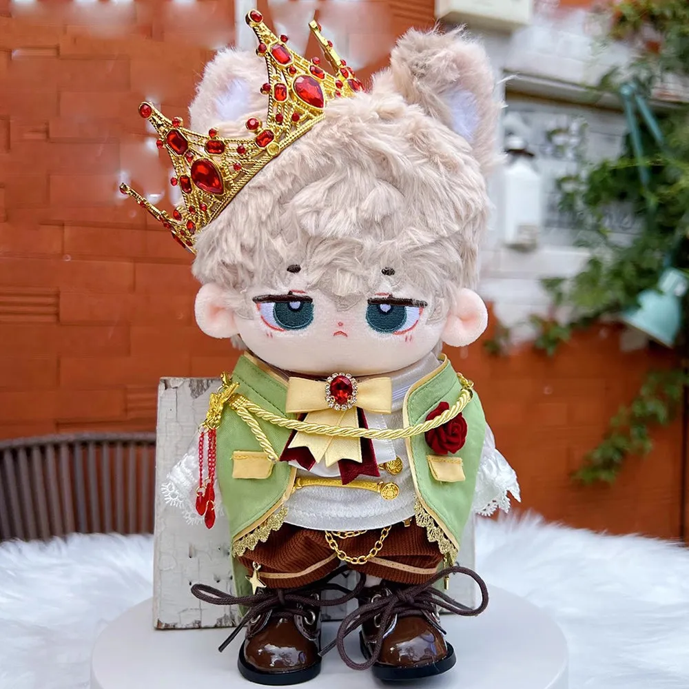 niannyyhouse 10cm 15cm 20cm 40cm Plush Doll Clothes Crown Tuxedo Shirt Shorts Bow Tie Ribbon Shoes Doll Dress Up