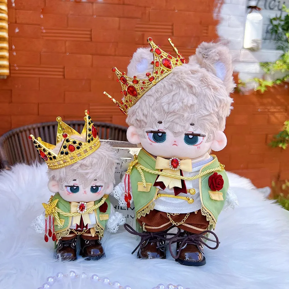 niannyyhouse 10cm 15cm 20cm 40cm Plush Doll Clothes Crown Tuxedo Shirt Shorts Bow Tie Ribbon Shoes Doll Dress Up