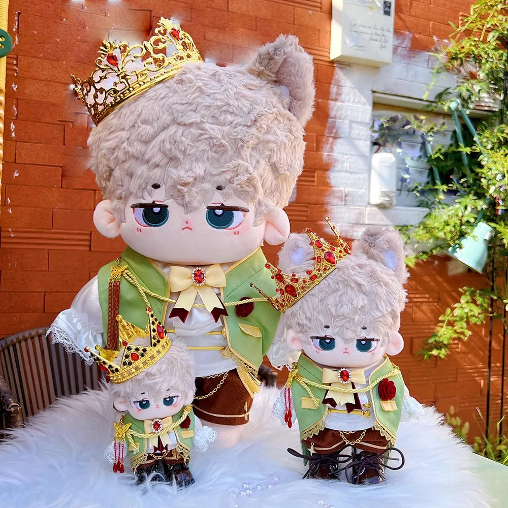 niannyyhouse 10cm 15cm 20cm 40cm Plush Doll Clothes Crown Tuxedo Shirt Shorts Bow Tie Ribbon Shoes Doll Dress Up