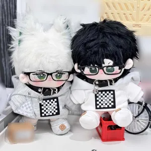 niannyyhouse 10cm-15cm 20cm Plush Doll Clothes Coat Shoes Glasses Necklace Stuffed Toy Dressup