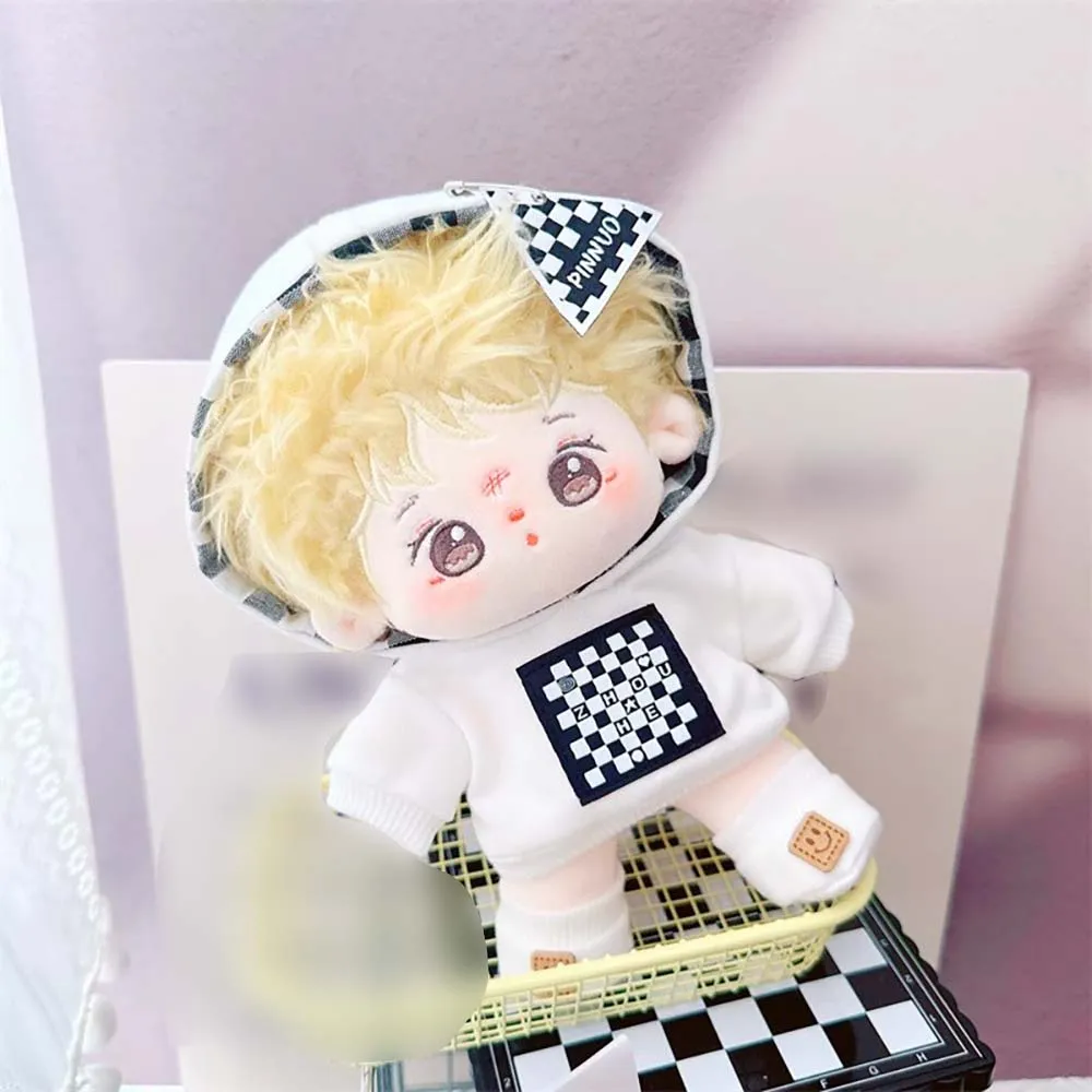 niannyyhouse 10cm-15cm 20cm Plush Doll Clothes Coat Shoes Glasses Necklace Stuffed Toy Dressup