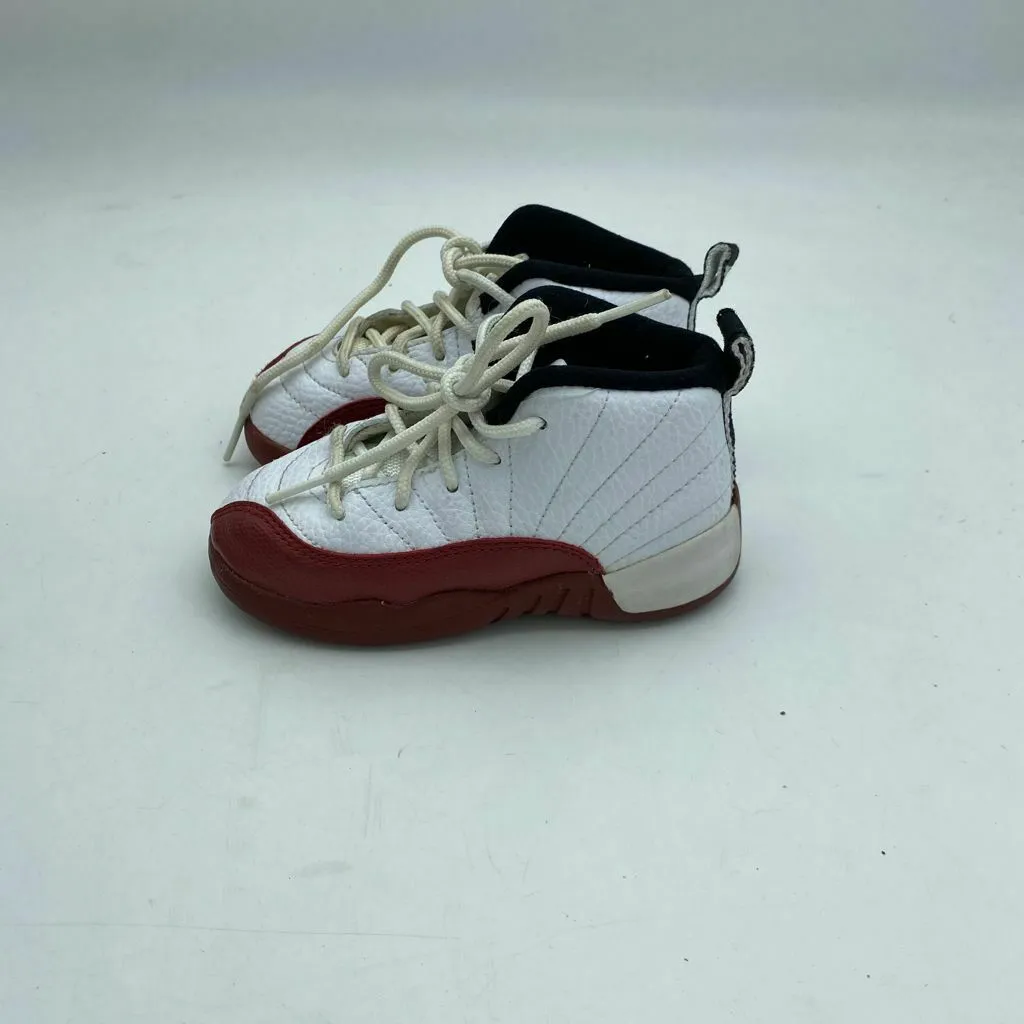 Nike Air Jordan 12 XII Retro Cherry White Red Black Kids Size 7c