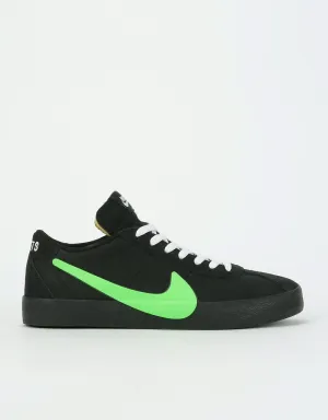 Nike SB x Poets Zoom Bruin QS Skate Shoes - Black/Voltage Green-White