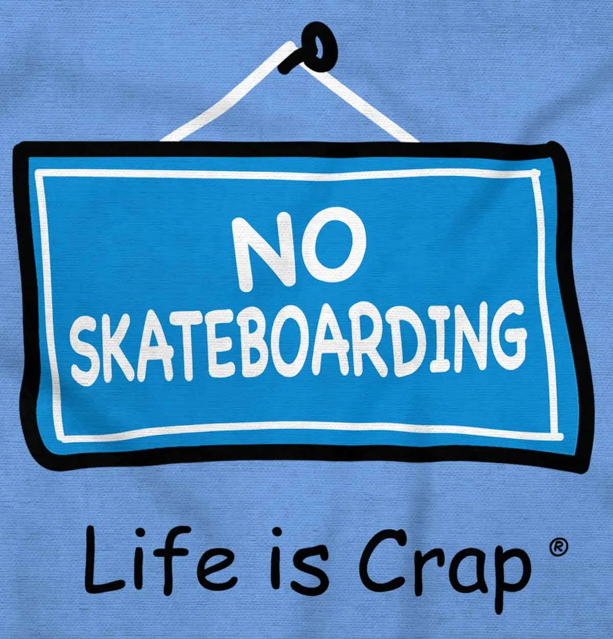 No Skateboarding Ladies T-Shirt