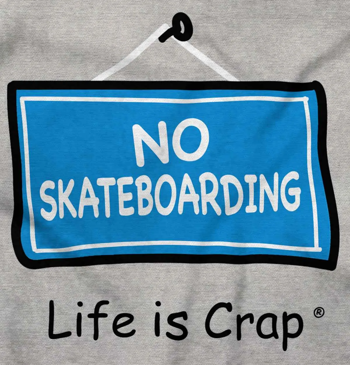 No Skateboarding Ladies T-Shirt