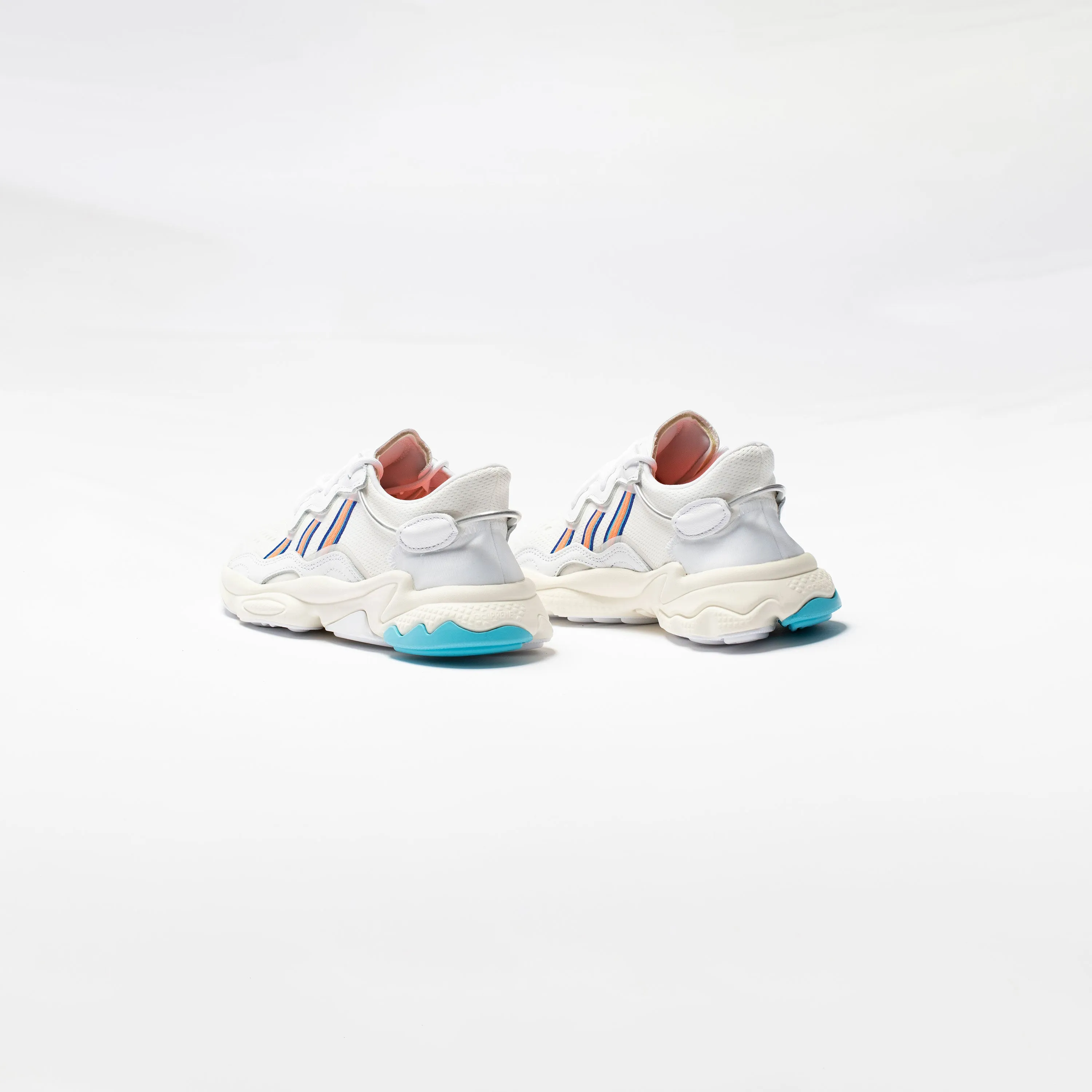 Ozweego W Womens Lifestyle Shoe - White/Signal Coral/Blue Glow