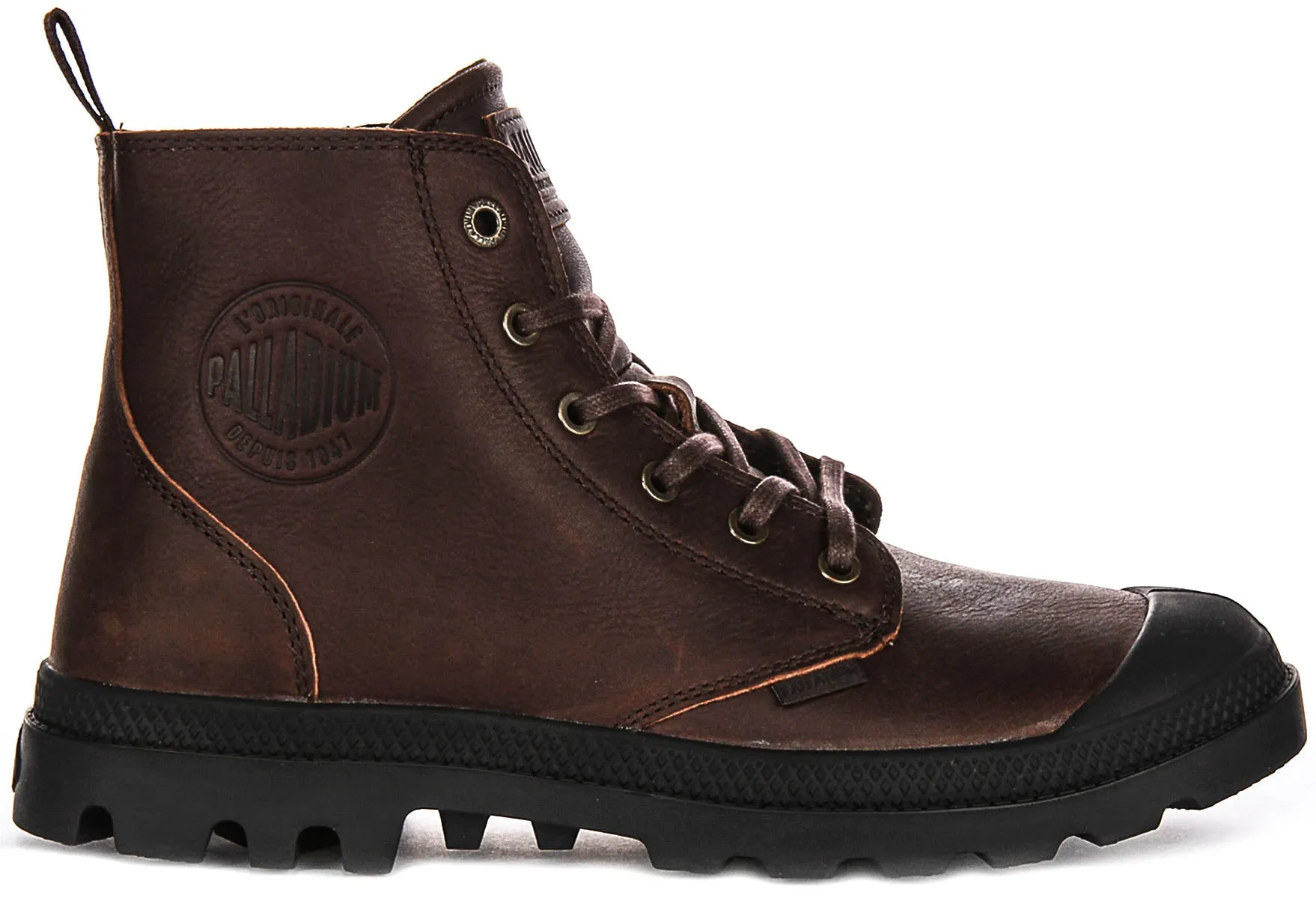 Palladium Pampa Hi Zip Lite In Brown