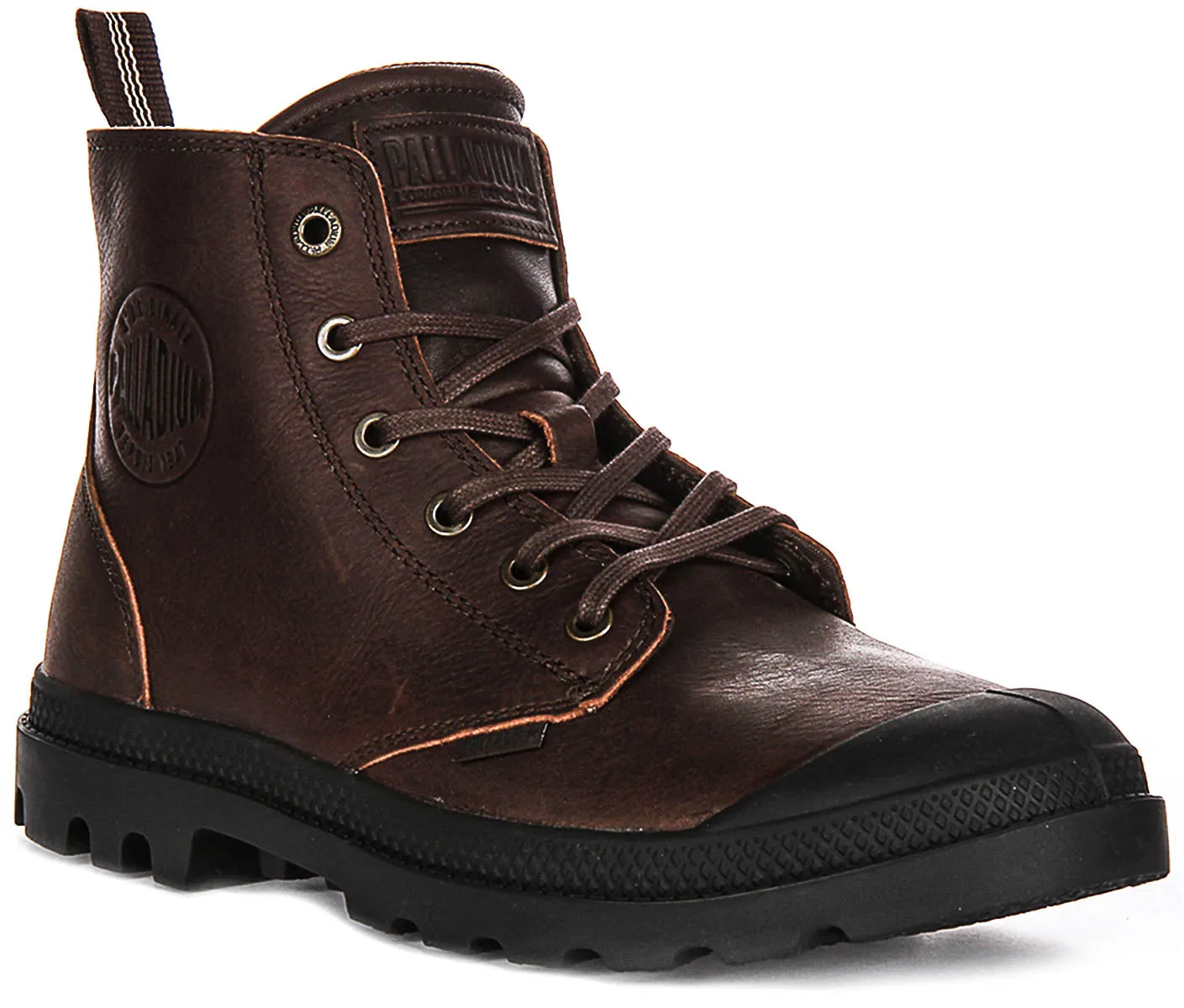 Palladium Pampa Hi Zip Lite In Brown