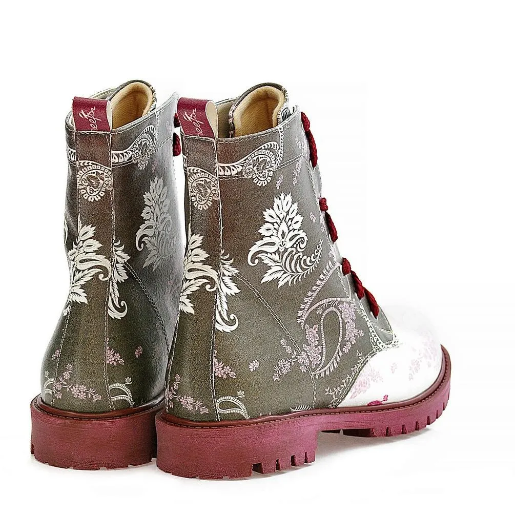 Pattern Long Boots NTM1014