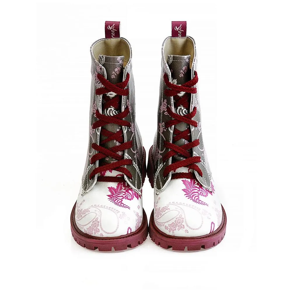 Pattern Long Boots NTM1014