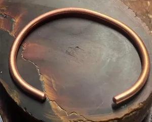 Plain Copper Bangle Bracelet Hand Made