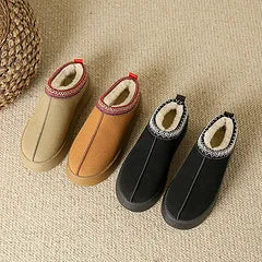 Plush insulation thick soled cotton shoes HPSD297