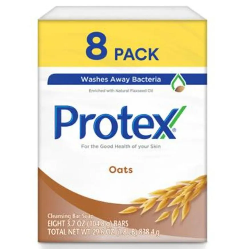 Protex 8 Pack Soaps - Oats & Flaxseed Oil 3.7oz