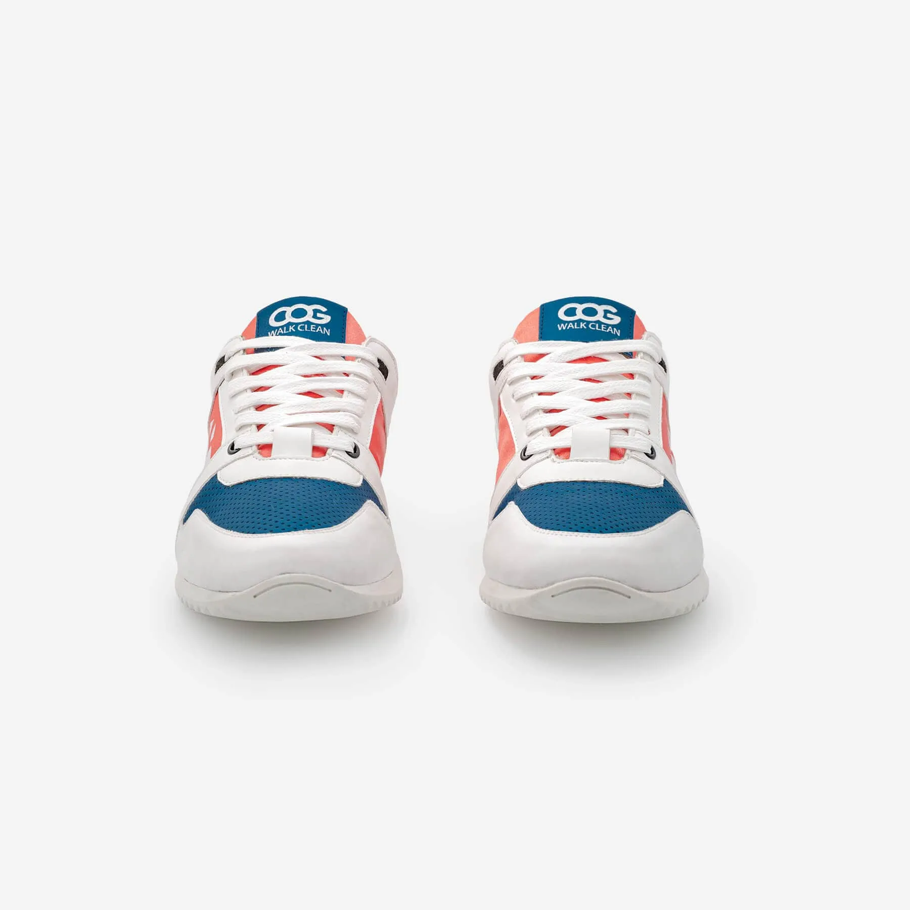 Raven Women's Vegan Sneakers | Coral & Blue