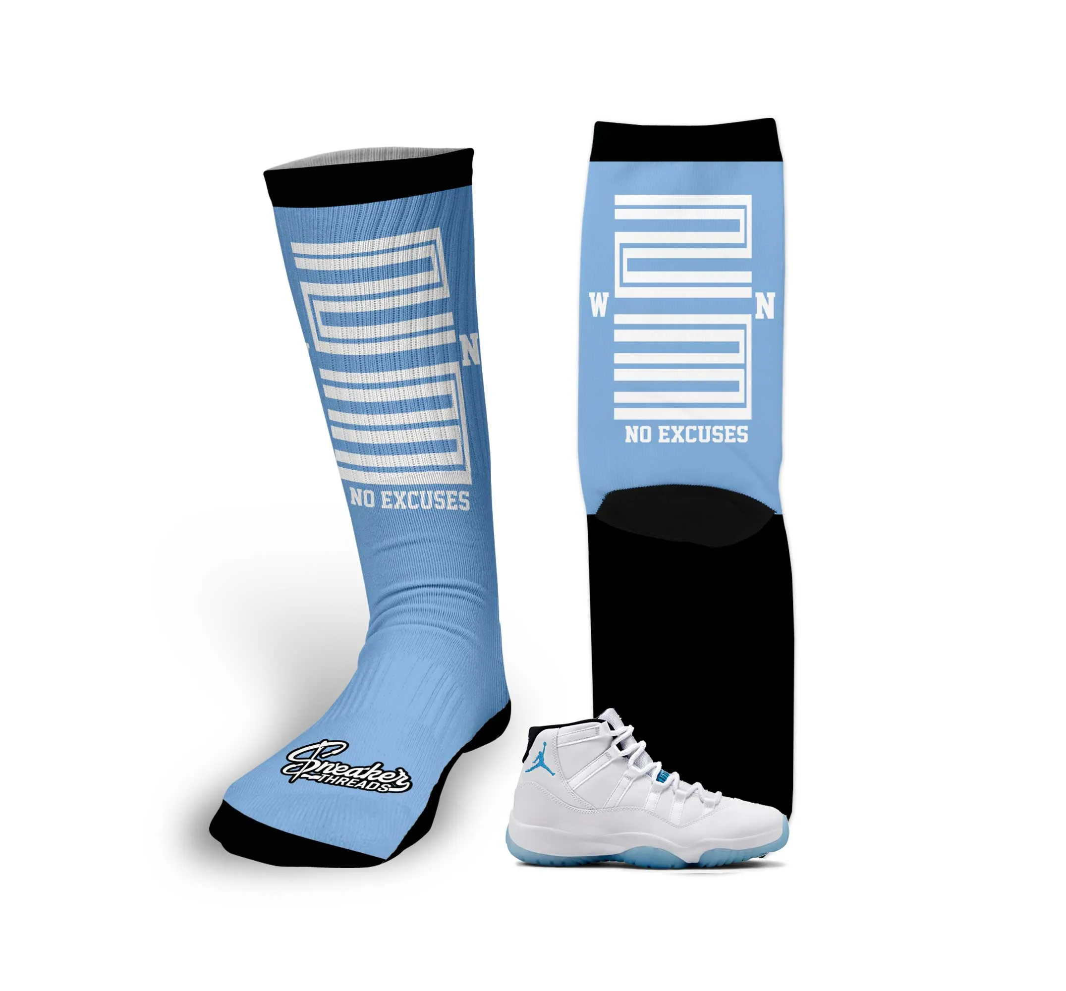 Retro 11 Legend Blue Win 23 Socks