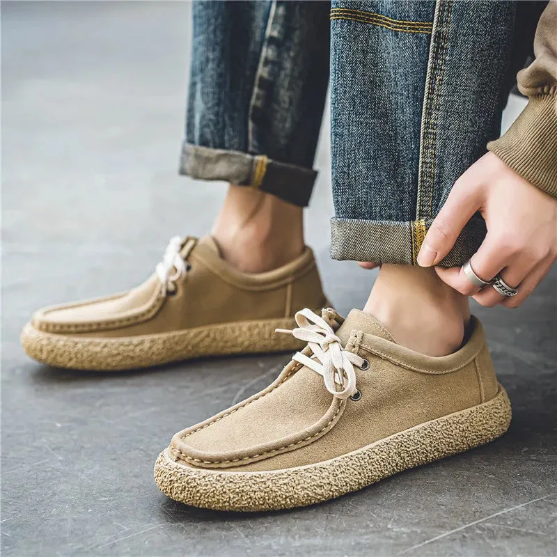 Retro Casual Synthetic Leather Shoes