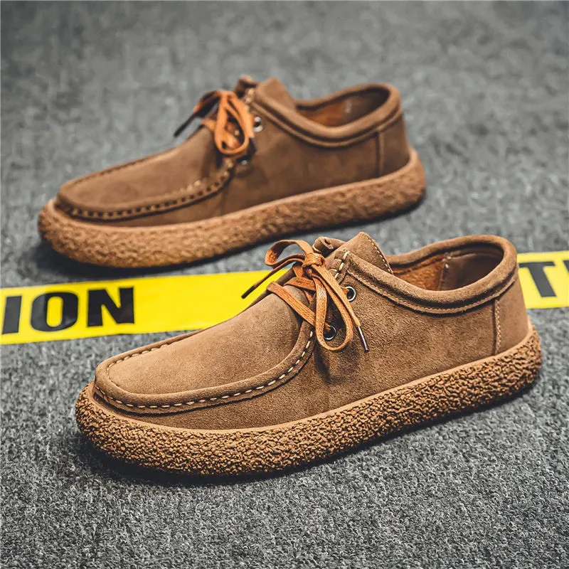 Retro Casual Synthetic Leather Shoes