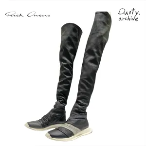 Rick owens Oblique knee high sock boots 40