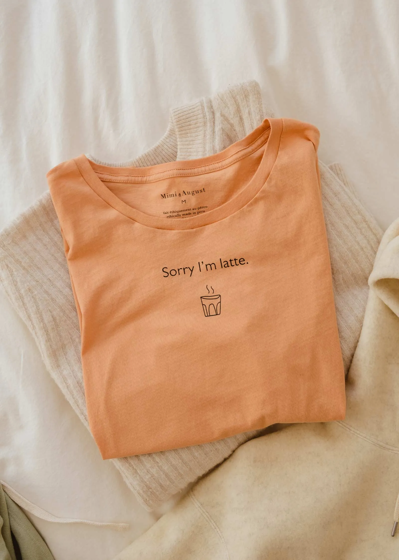 Sorry I'm latte T-shirt