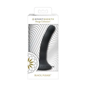 Sportsheets 5.75' Please Silicone Dildo - Black