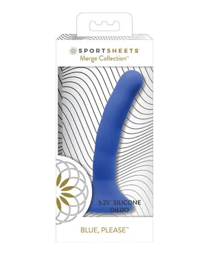 Sportsheets 5.75' Please Silicone Dildo - Blue