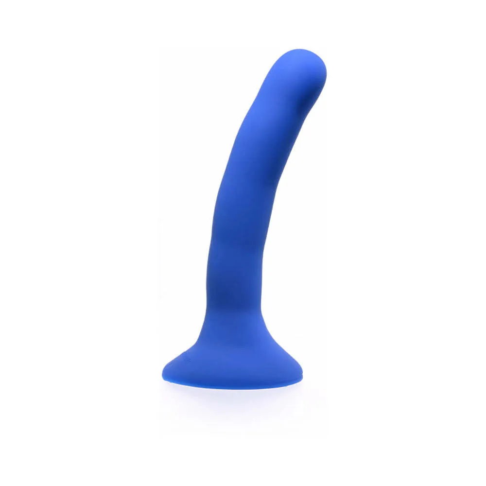 Sportsheets Merge Collection Please 5 in. Silicone Dildo Blue