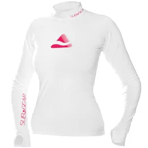 SubGear Womens Pebble Long Sleeve Rash Guard - Pink/White