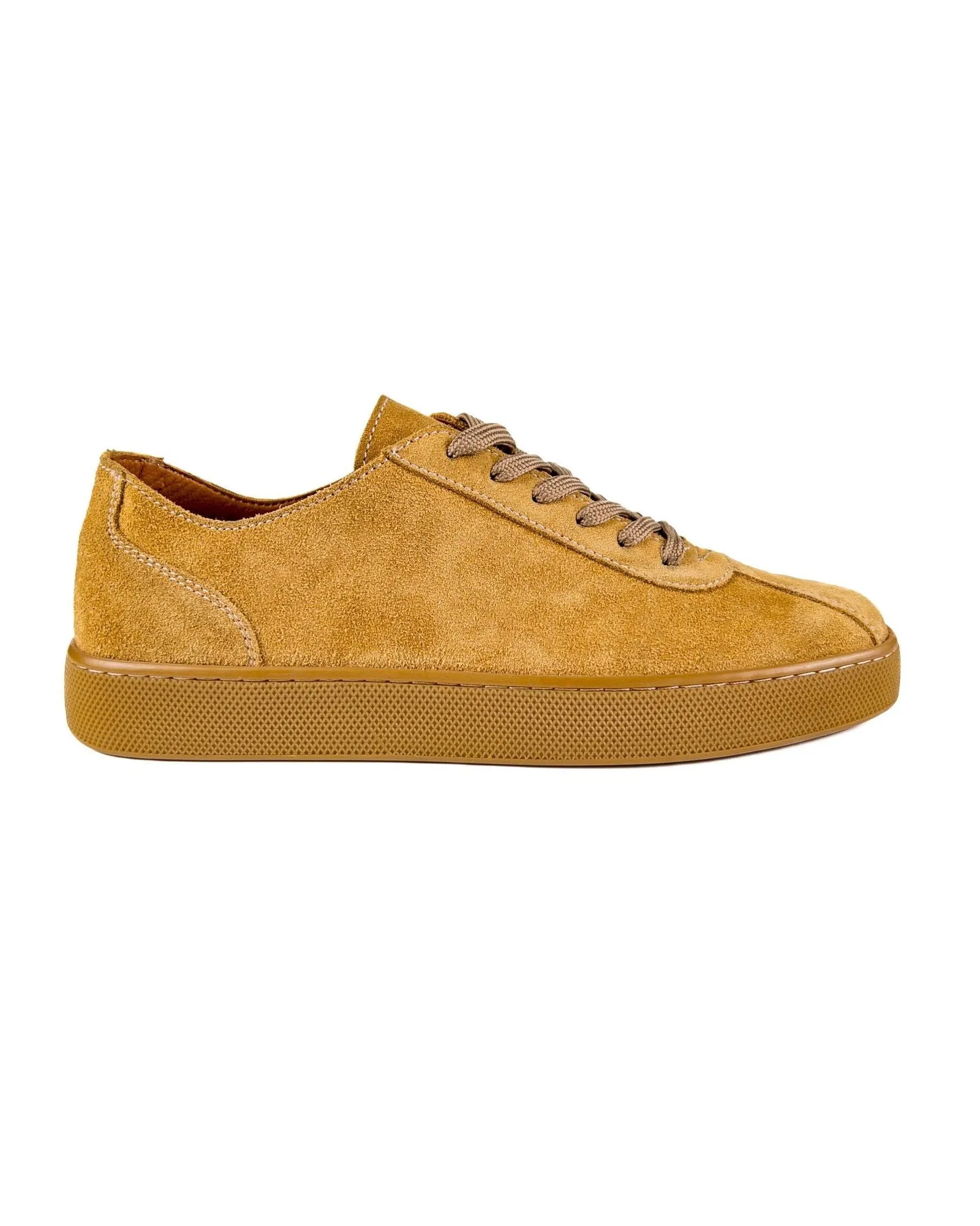 T-Scrambler Camel Genuine Suede Leather Men's Sports Sneaker