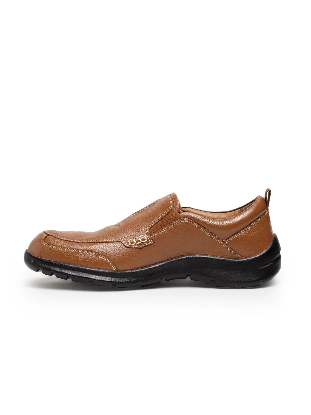 Teakwood Leathers Men Tan Brown Slip-On Sneaker Shoes