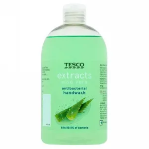 TESCO EXTRACTS ALOE VERA ANTIBACTERIAL HAND WASH 500ML