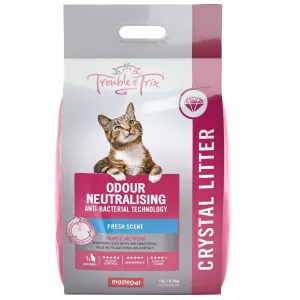 TROUBLE & TRIX LITTER ANTIBACTERIAL FRESH CRYSTAL 15L