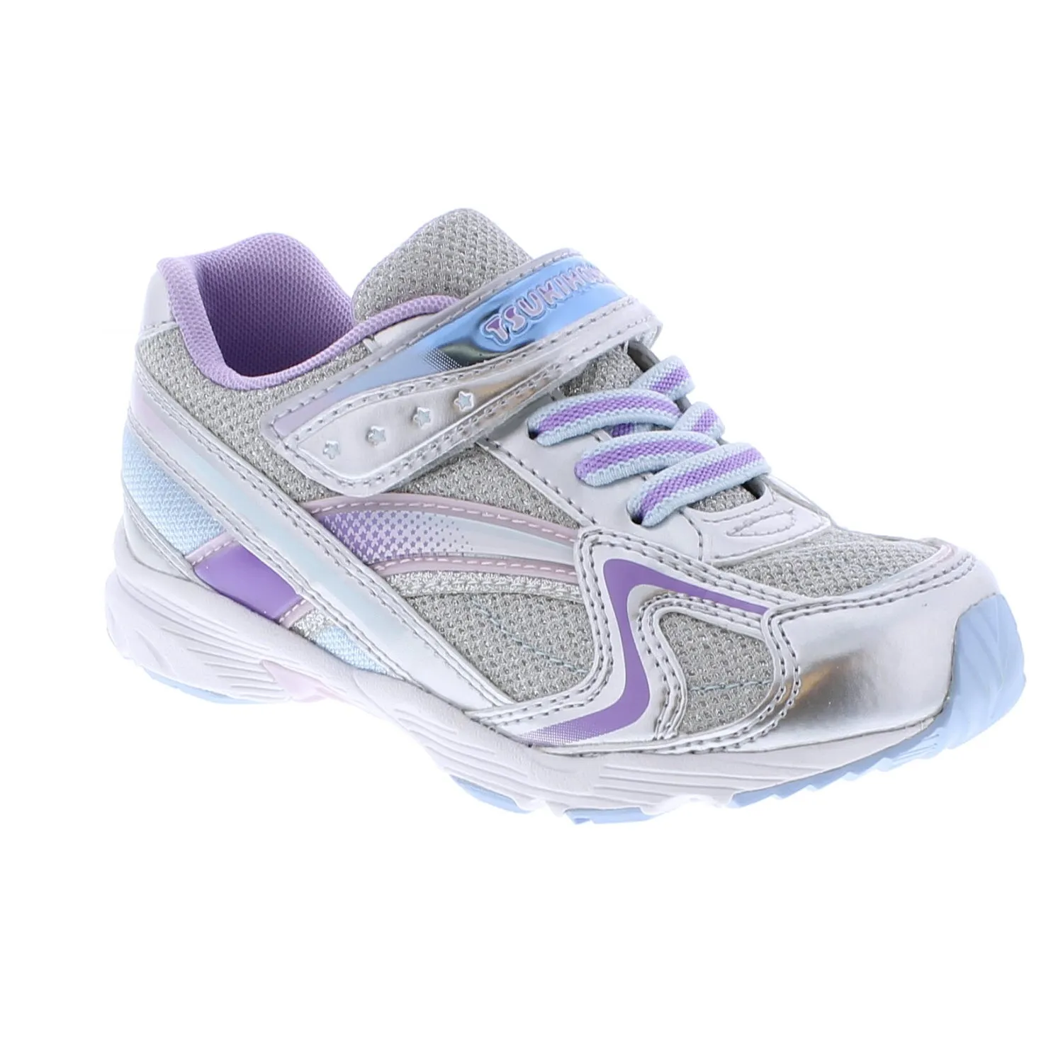 Tsukihoshi Child Glitz - Silver/ Lavender (Sizes 8.5 to 1)