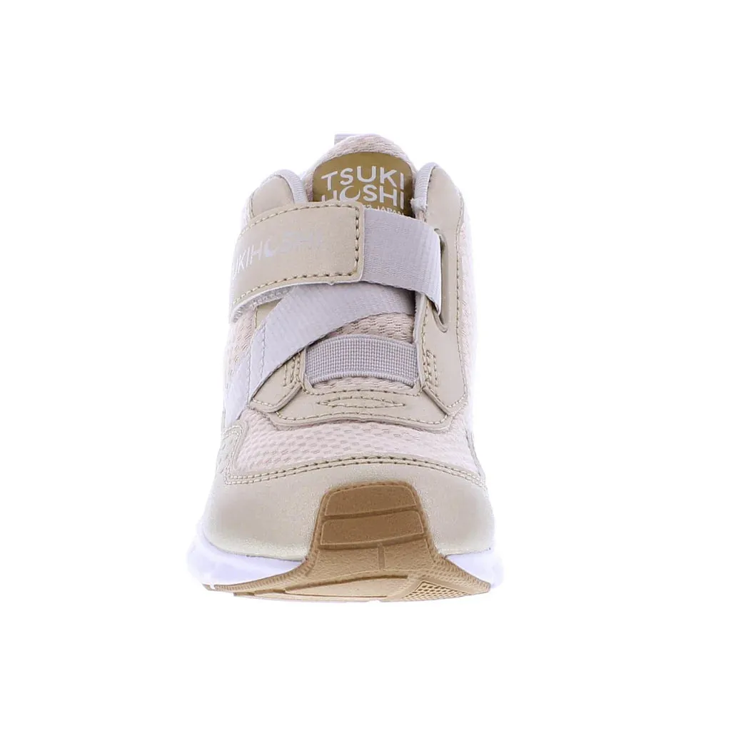 Tsukihoshi Youth (Sizes 1.5-5) Tokyo Waterproof Sneaker - Gold/Champagne