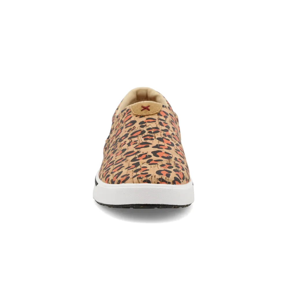 Twisted X Kid's Cheetah and Cork Slip-On Shoe