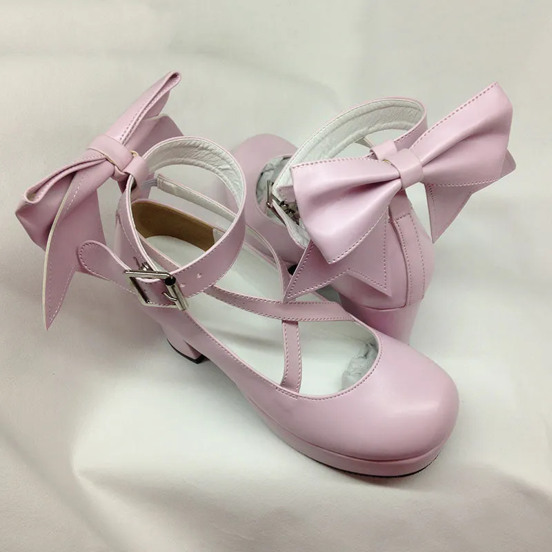 Uniwim Lolita Bow Heels Shoes SE22300