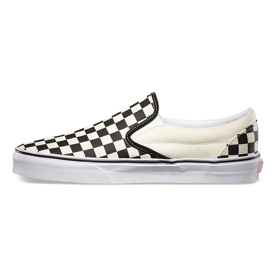 Vans Classic Slip-On Shoes - Black/White Checker