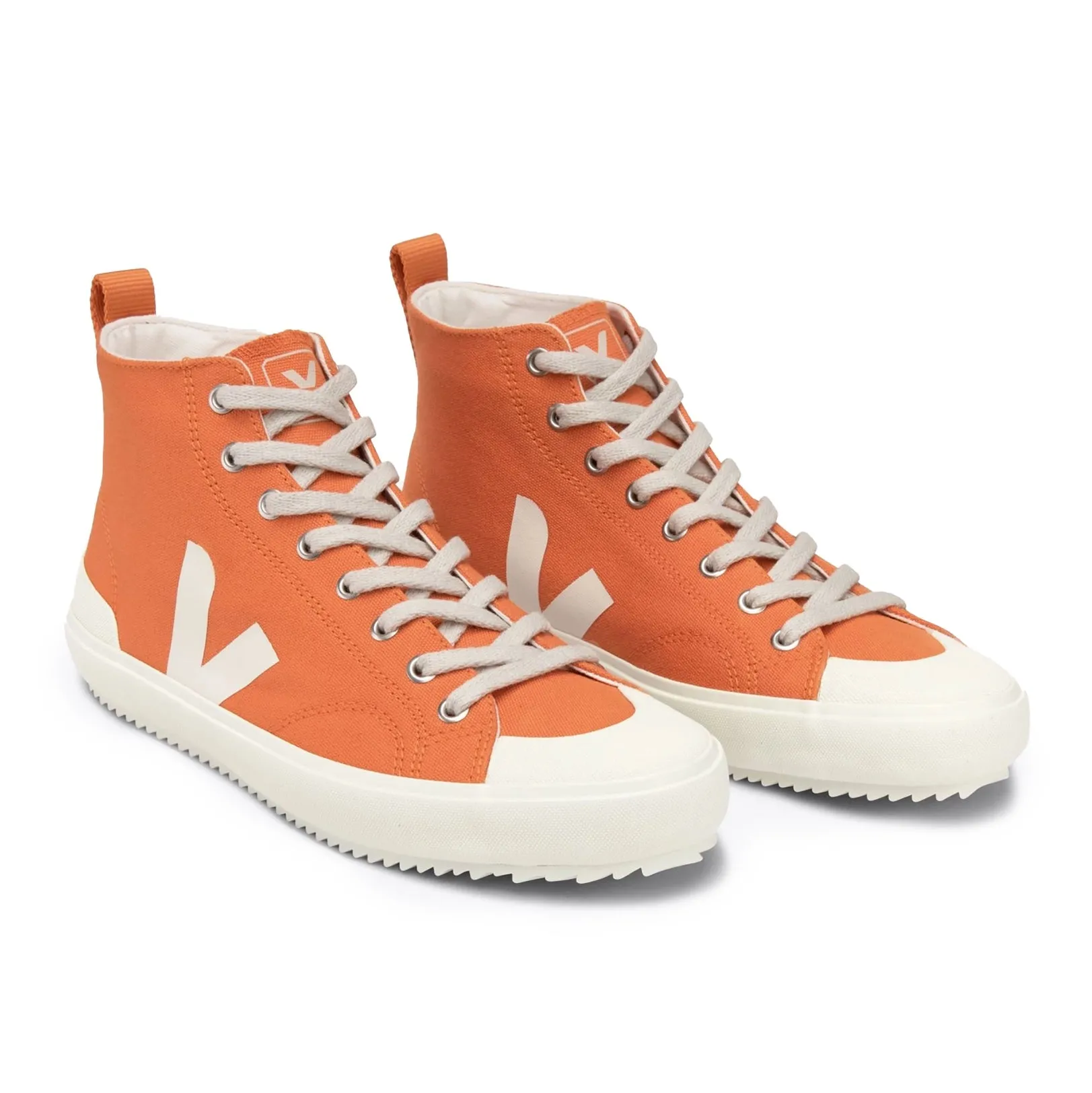 Veja Women’s Nova Canvas High Top Trainer - Pumpkin/Pierre