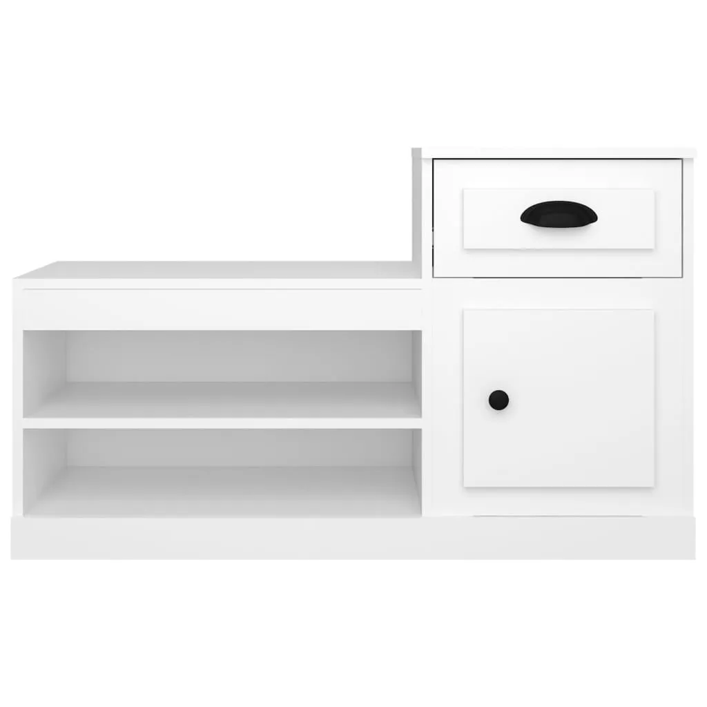 vidaXL Shoe Cabinet White 100x42x60 cm Engineered Wood