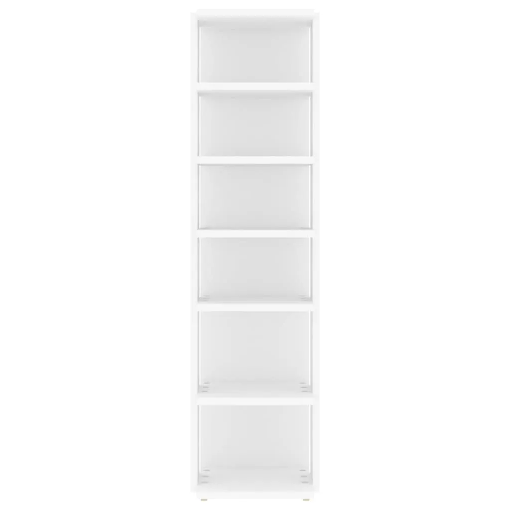 vidaXL Shoe Cabinet White 27.5x27x102 cm Engineered Wood