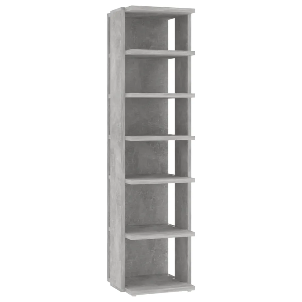 vidaXL Shoe Cabinets 2 pcs Concrete Grey 27.5x27x102 cm