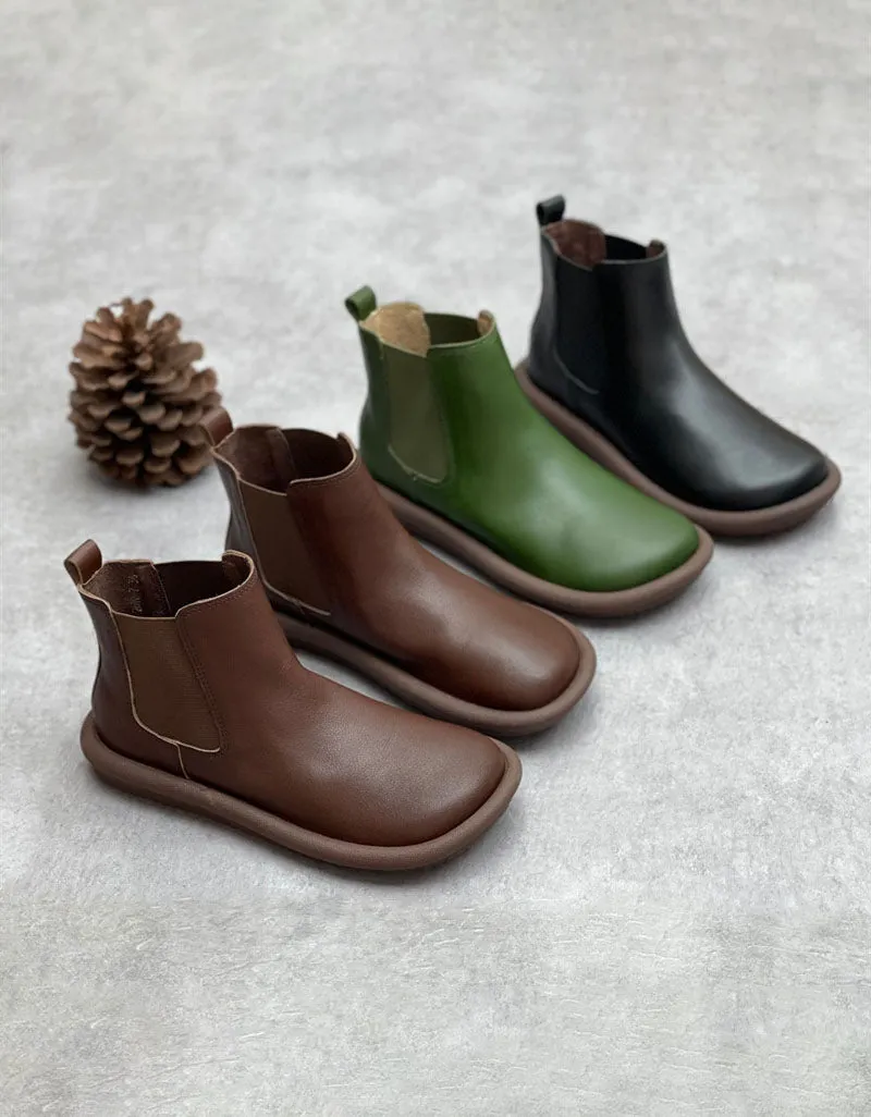 Winter Autumn Handmade Soft Leather Comfortable Boots