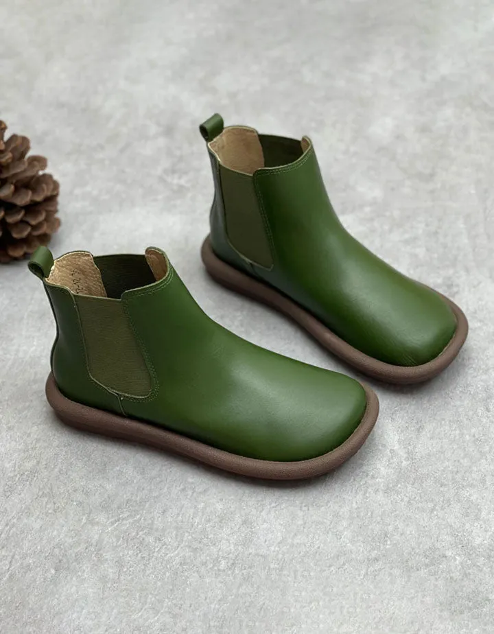 Winter Autumn Handmade Soft Leather Comfortable Boots