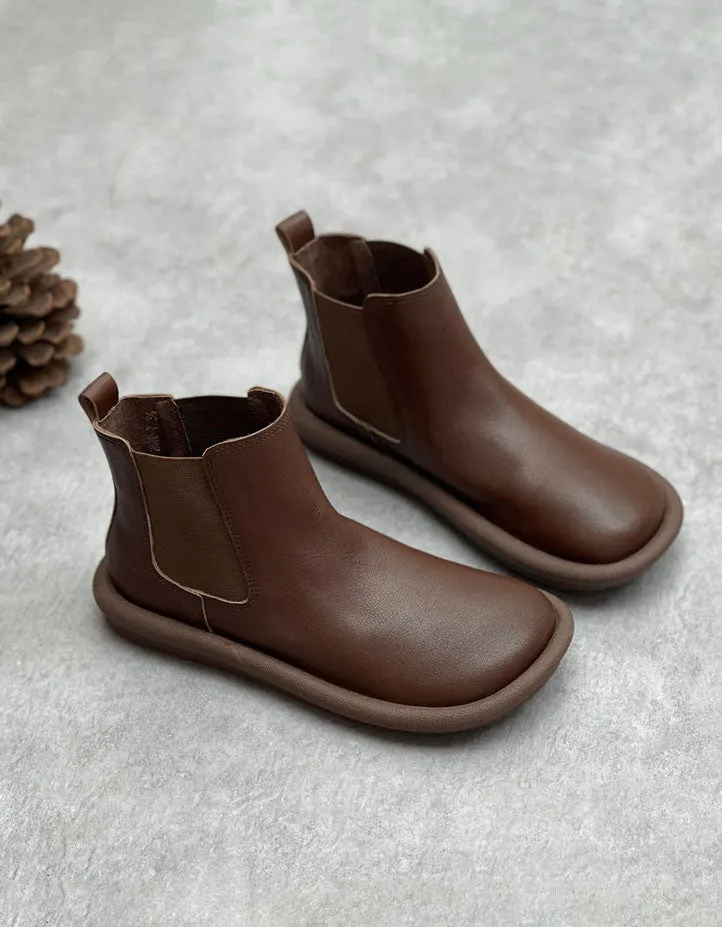 Winter Autumn Handmade Soft Leather Comfortable Boots