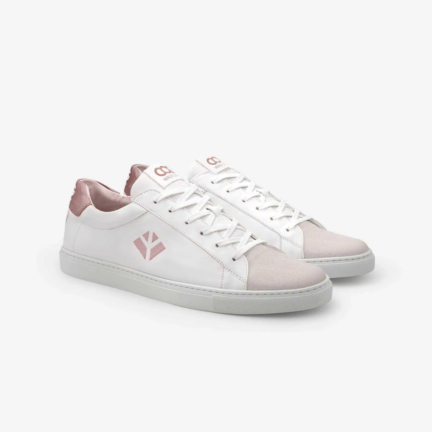 Winton Women's Vegan Sneakers | White & Pink