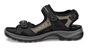 Women's Ecco Yucatan Sandal 069563-50034 Color:  Black/Mole/Black