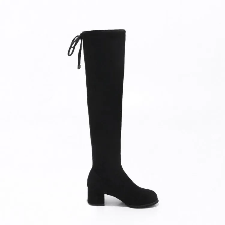 Women's Suede High Heel Knee High Boots