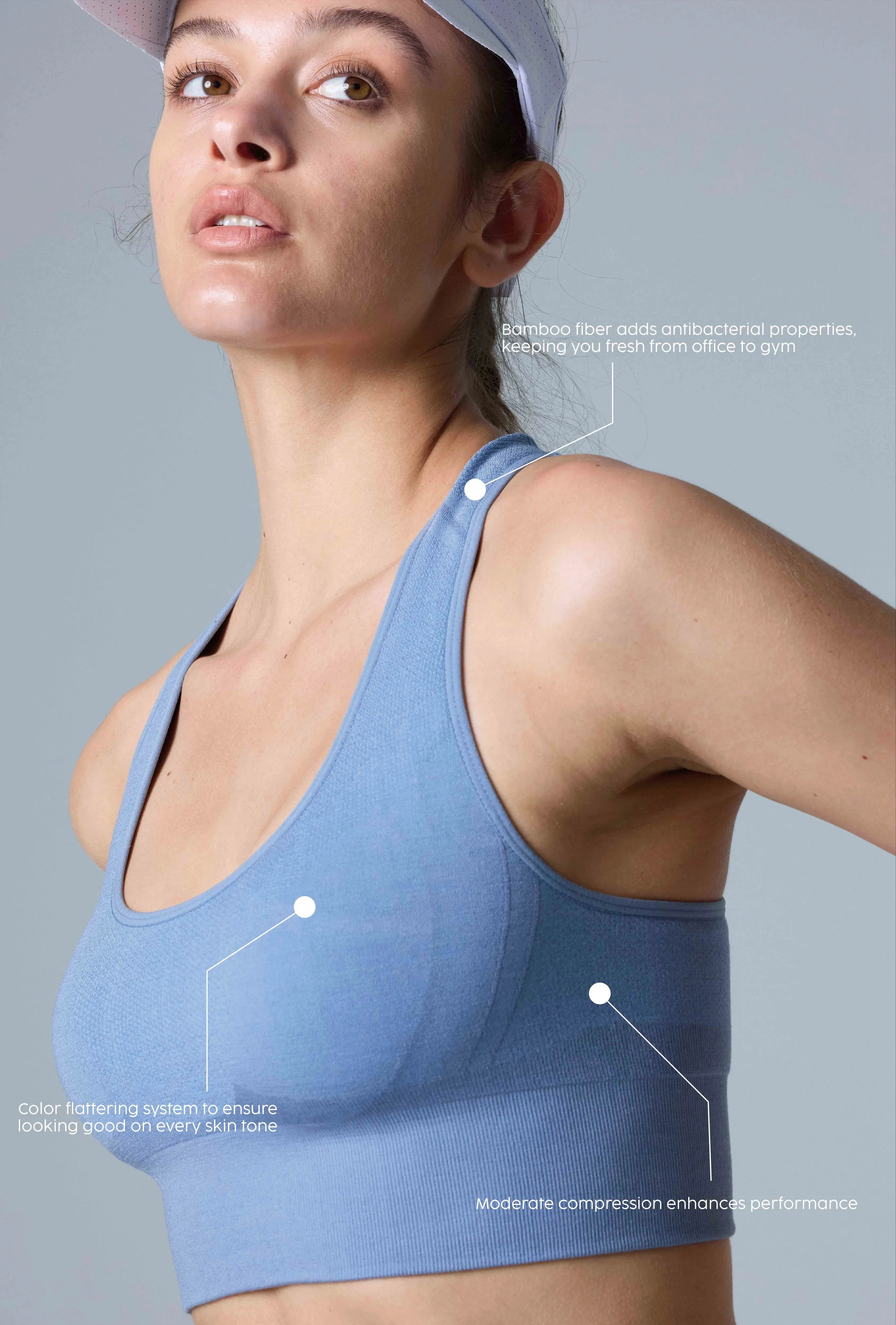 Women's Tech Merino Mid-Support Sports Bra