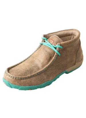 Women's Twisted X Bomber/Turquoise Driving Moc